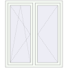 Pricing Tilt-and-Turn 1200x1400 mm REHAU OPTIMUM EURO-DESIGN 70 RAL 9016 Traffic white two-sided