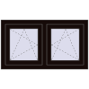 Ustalenie cen Okna skrzydłowe 990x560 mm REHAU OPTIMUM EURO-DESIGN 70 BLACK_BROWN dwustronny