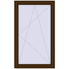 Pricing Tilt-and-Turn 960x1600 mm REHAU OPTIMUM EURO-DESIGN 70 DARK_OAK two-sided