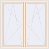 Pricing Tilt-and-Turn 1500x1500 mm REHAU OPTIMUM EURO-DESIGN 70 CREAME_WHITE_50L-2 two-sided