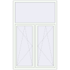Pricing Tilt-and-Turn 1300x2050 mm ALU STANDARD 72 RAL 9016 Traffic white two-sided