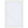 Pricing Tilt-and-Turn 1000x1500 mm REHAU BRILLANT DESIGN RAL 9016 Traffic white two-sided