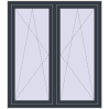 Ustalenie cen Okna skrzydłowe 1320x1430 mm REHAU ENERGY-SAVING SYNEGO MD ANTHRACITE_GREY_STRUKTURAL zewnętrzny