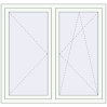Pricing Tilt-and-Turn 1400x1300 mm REHAU OPTIMUM EURO-DESIGN 70 RAL 9016 Traffic white two-sided
