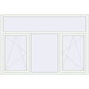 Pricing Tilt-and-Turn 2200x1500 mm REHAU OPTIMUM EURO-DESIGN 70 RAL 9016 Traffic white two-sided
