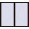 Pricing Tilt-and-Turn 2500x2200 mm REHAU ENERGY-SAVING SYNEGO MD BLACK_BROWN two-sided