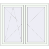 Pricing Tilt-and-Turn 1254x1170 mm REHAU OPTIMUM EURO-DESIGN 70 RAL 9016 Traffic white two-sided