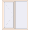 Pricing Tilt-and-Turn 1300x1500 mm REHAU OPTIMUM EURO-DESIGN 70 CREAME_WHITE_50L-2 two-sided