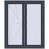 Pricing Tilt-and-Turn 1100x1320 mm REHAU OPTIMUM EURO-DESIGN 70 ANTHRACITE_GREY_STRUKTURAL external