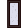 Pricing Tilt-and-Turn 550x1130 mm REHAU OPTIMUM EURO-DESIGN 70 CHOCOLATE_BROWN two-sided