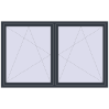 Pricing Tilt-and-Turn 2100x1300 mm REHAU OPTIMUM EURO-DESIGN 70 ANTHRACITE_GREY_STRUKTURAL two-sided