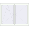 Pricing Tilt-and-Turn 2050x1600 mm REHAU ENERGY-SAVING SYNEGO MD RAL 9016 Traffic white two-sided