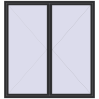 Pricing Tilt-and-Turn 2100x2250 mm REHAU OPTIMUM EURO-DESIGN 70 ANTHRACITE_GREY_GLATT two-sided