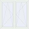 Pricing Tilt-and-Turn 1450x1450 mm REHAU BRILLANT DESIGN RAL 9016 Traffic white two-sided