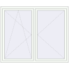 Pricing Tilt-and-Turn 1800x1450 mm REHAU ENERGY-SAVING SYNEGO MD RAL 9016 Traffic white two-sided