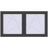 Pricing Tilt-and-Turn 1770x950 mm REHAU ENERGY-SAVING SYNEGO MD BASALT_GREY two-sided