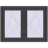 Ustalenie cen Okna skrzydłowe 1200x875 mm REHAU ENERGY-SAVING SYNEGO MD BASALT_GREY zewnętrzny