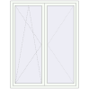Pricing Tilt-and-Turn 1440x1850 mm REHAU ENERGY-SAVING SYNEGO MD RAL 9016 Traffic white two-sided