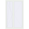 Pricing Tilt-and-Turn 1500x2400 mm REHAU ENERGY-SAVING SYNEGO MD RAL 9016 Traffic white two-sided