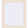 Pricing Tilt-and-Turn 1100x1250 mm KORSA OPTIMUM REHAU EURO 70 CREAME_WHITE_50L-2 two-sided