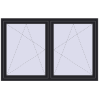 Pricing Tilt-and-Turn 1770x1145 mm REHAU ENERGY-SAVING SYNEGO MD BLACK_ULTI-MATT external