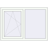 Pricing Tilt-and-Turn 1240x870 mm REHAU OPTIMUM EURO-DESIGN 70 RAL 9016 Traffic white two-sided