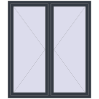 Pricing Tilt-and-Turn 1500x1750 mm REHAU OPTIMUM EURO-DESIGN 70 ANTHRACITE_GREY_STRUKTURAL two-sided