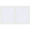 Pricing Tilt-and-Turn 2400x1500 mm ALU STANDARD 72 RAL 9016 Traffic white two-sided