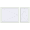 Pricing Tilt-and-Turn 2000x1115 mm REHAU OPTIMUM EURO-DESIGN 70 RAL 9016 Traffic white two-sided