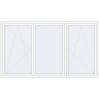 Pricing Tilt-and-Turn 2630x1510 mm REHAU RENOVATION EURO 70 RAL 9016 Traffic white two-sided
