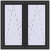 Pricing Tilt-and-Turn 1150x1150 mm REHAU OPTIMUM EURO-DESIGN 70 ANTHRACITE_GREY_GLATT external