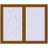 Pricing Tilt-and-Turn 1800x1500 mm REHAU ENERGY-SAVING SYNEGO MD GOLDEN OAK external
