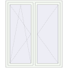Pricing Tilt-and-Turn 1400x1650 mm REHAU ENERGY-SAVING SYNEGO MD RAL 9016 Traffic white two-sided