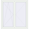 Pricing Tilt-and-Turn 1450x1550 mm REHAU ENERGY-SAVING SYNEGO MD RAL 9016 Traffic white two-sided