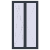 Pricing Tilt-and-Turn 1100x2000 mm REHAU ENERGY-SAVING SYNEGO MD ANTHRACITE_GREY_STRUKTURAL two-sided