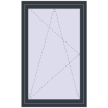 Pricing Tilt-and-Turn 900x1500 mm REHAU ENERGY-SAVING SYNEGO MD ANTHRACITE_GREY_STRUKTURAL external