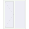 Ustalenie cen Okna skrzydłowe 1800x2350 mm REHAU OPTIMUM EURO-DESIGN 70 RAL 9016 Traffic white dwustronny