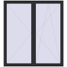 Pricing Tilt-and-Turn 2000x2200 mm REHAU ENERGY-SAVING SYNEGO MD BLACK_ULTI-MATT two-sided