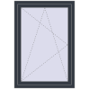 Pricing Tilt-and-Turn 900x1310 mm REHAU OPTIMUM EURO-DESIGN 70 ANTHRACITE_GREY_STRUKTURAL two-sided