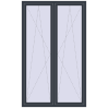 Pricing Tilt-and-Turn 1400x2300 mm REHAU ENERGY-SAVING SYNEGO MD ANTHRACITE_GREY_STRUKTURAL two-sided