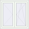 Pricing Tilt-and-Turn 1000x1000 mm REHAU ENERGY-SAVING SYNEGO MD RAL 9016 Traffic white two-sided