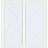 Pricing Tilt-and-Turn 1800x1900 mm REHAU ENERGY-SAVING SYNEGO MD RAL 9016 Traffic white two-sided