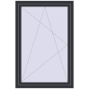 Pricing Tilt-and-Turn 1000x1500 mm REHAU OPTIMUM EURO-DESIGN 70 ANTHRACITE_GREY_STRUKTURAL two-sided