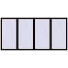 Pricing Tilt-and-Turn 4700x2300 mm REHAU ENERGY-SAVING SYNEGO MD BLACK_BROWN two-sided