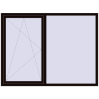 Pricing Tilt-and-Turn 2000x1500 mm REHAU ENERGY-SAVING SYNEGO MD BLACK_BROWN two-sided