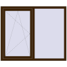 Ustalenie cen Okna skrzydłowe 1450x1200 mm EPSILON OPTIMA DARK_OAK dwustronny