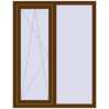 Pricing Tilt-and-Turn 1060x1360 mm REHAU OPTIMUM EURO-DESIGN 70 WALNUT external