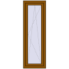Pricing Tilt-and-Turn 500x1500 mm REHAU OPTIMUM EURO-DESIGN 70 GOLDEN OAK external