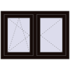 Ustalenie cen Okna skrzydłowe 1000x700 mm REHAU OPTIMUM EURO-DESIGN 70 BLACK_BROWN zewnętrzny