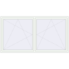 Pricing Tilt-and-Turn 2460x1315 mm REHAU OPTIMUM EURO-DESIGN 70 RAL 9016 Traffic white two-sided